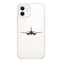 Thumbnail for Sukhoi Superjet 100 Silhouette Designed Transparent Silicone iPhone Cases