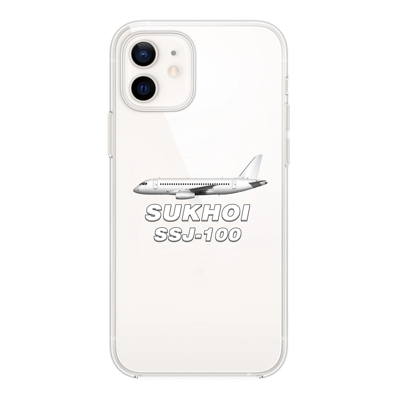 Sukhoi Superjet 100 Designed Transparent Silicone iPhone Cases