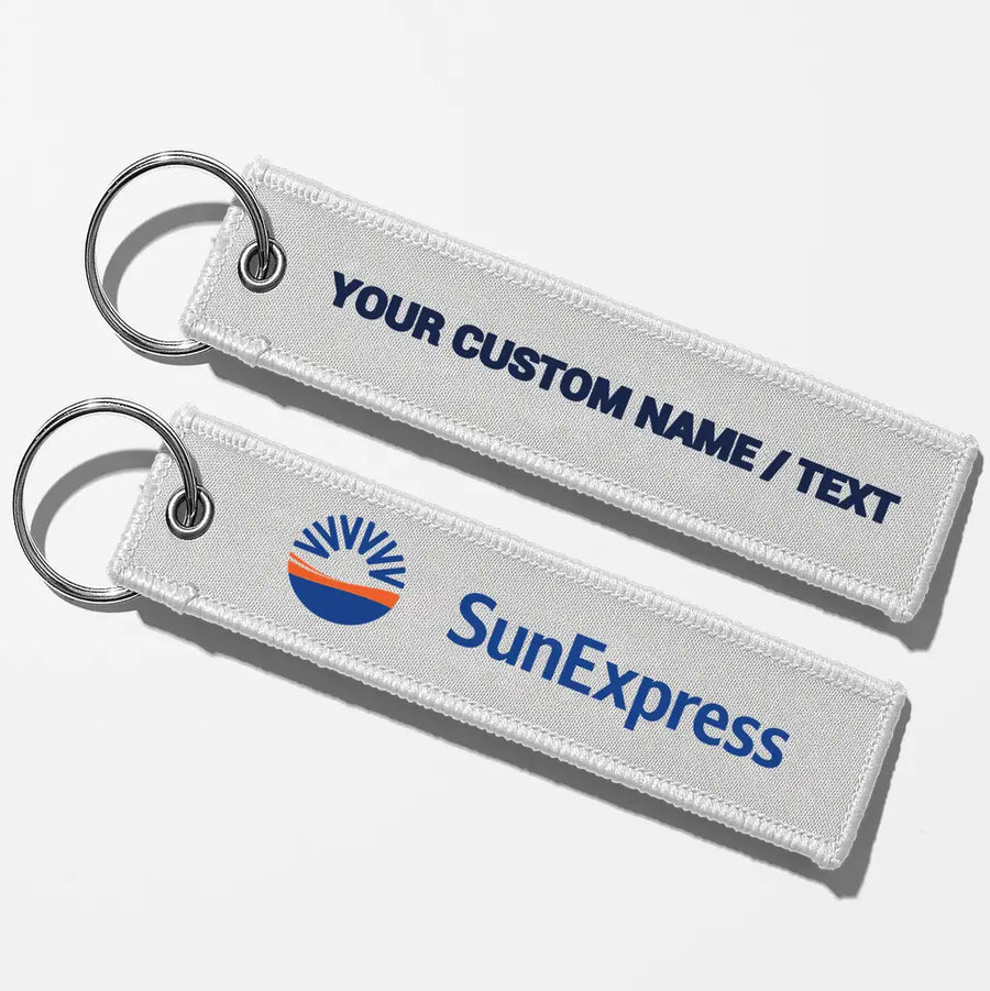 SunExpress Crew & Staff Tag Key Chains - White - Personalized