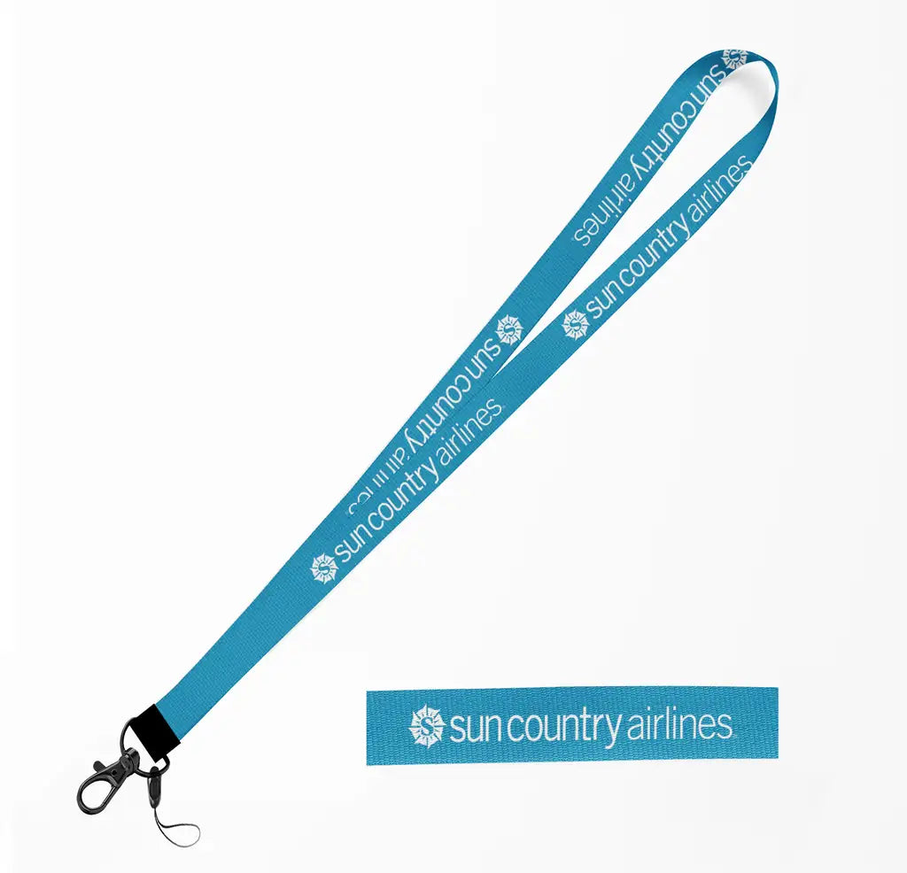 Sun Country Airlines lanyard - light blue