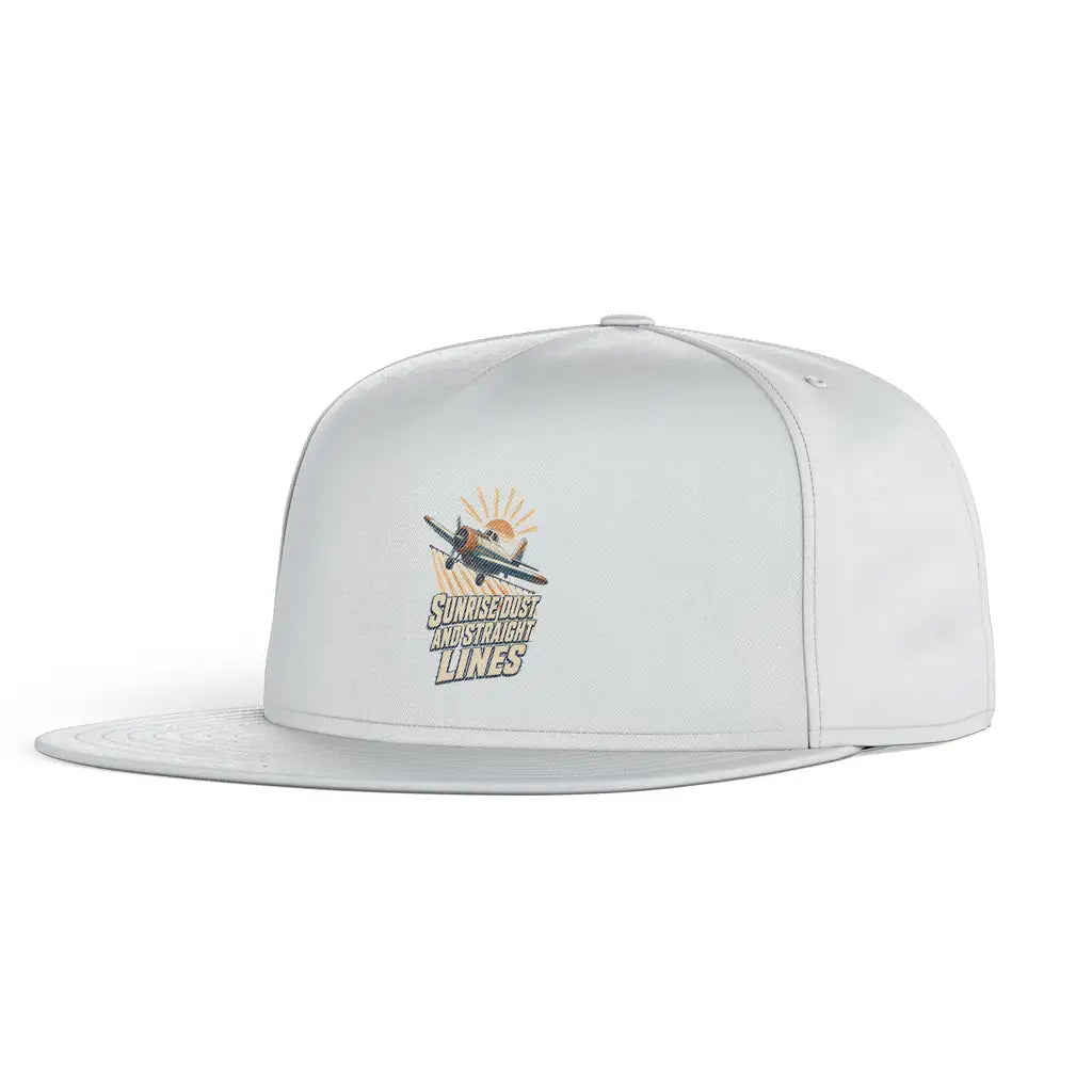Sunrise Dust And Straight Lines snapback - white