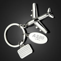 Thumbnail for Super Airbus A320 Designed Suitcase Airplane Key Chains