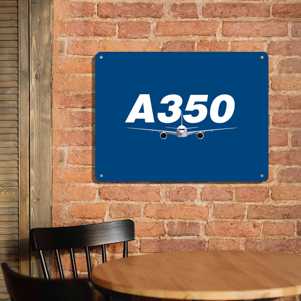 Super Airbus A350 Printed Metal Sign