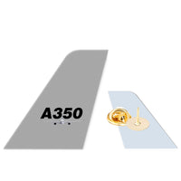 Thumbnail for Super Airbus A350 Designed Tail Shape Badges & Pins