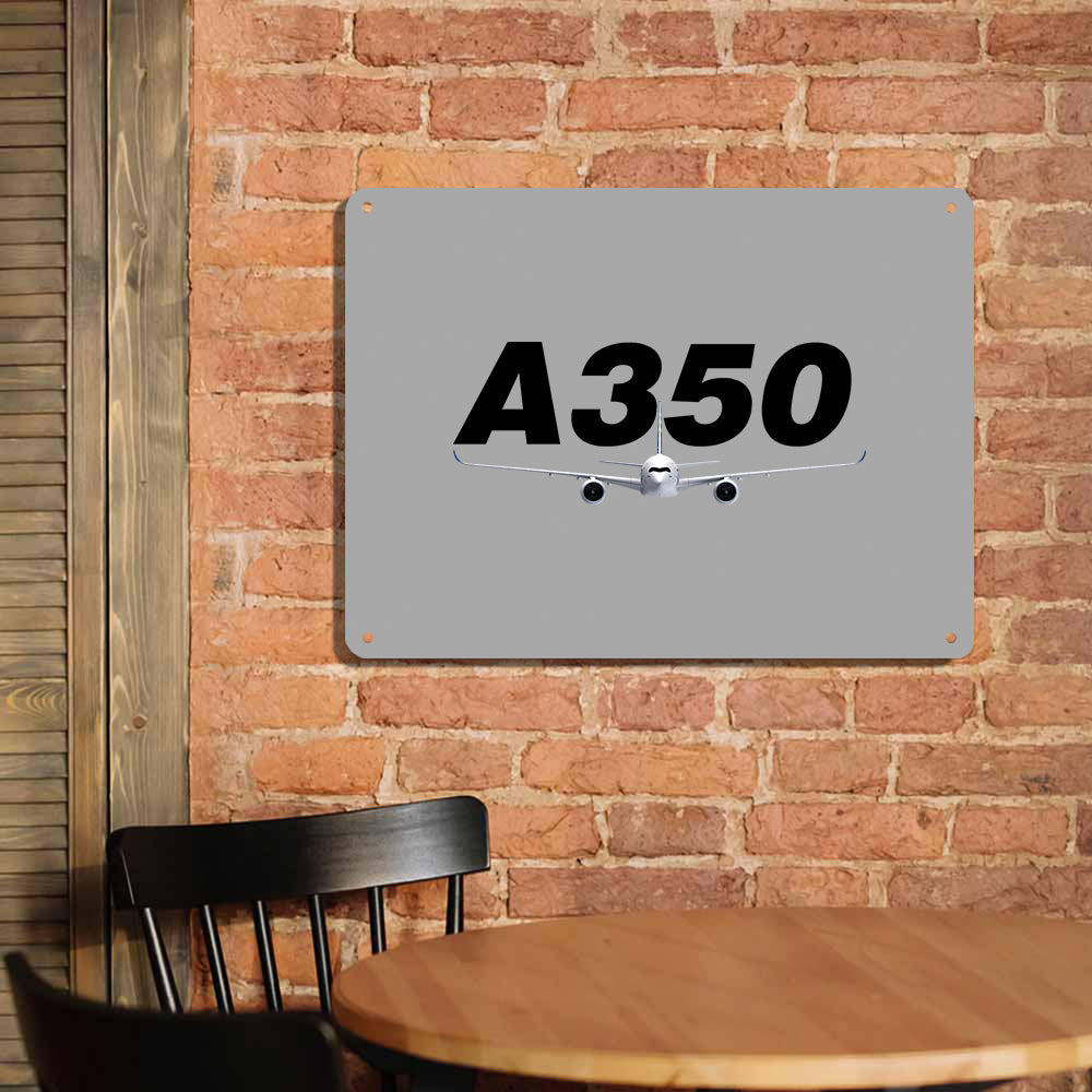 Super Airbus A350 Printed Metal Sign