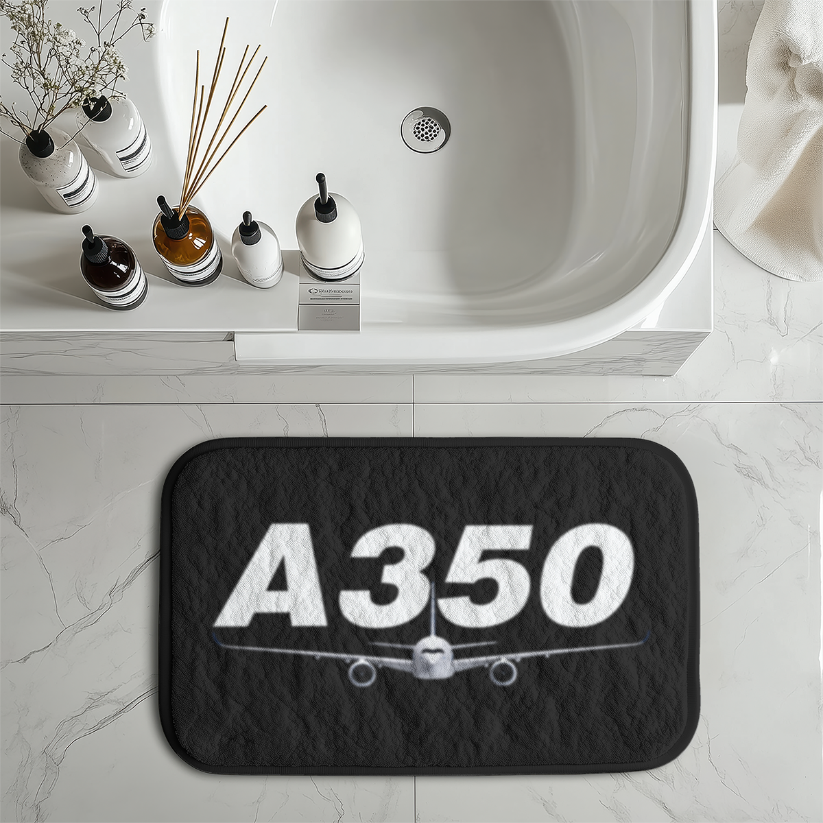 Super Airbus A350 Designed Bath Mats