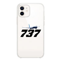 Thumbnail for Super Boeing 737-800 Designed Transparent Silicone iPhone Cases