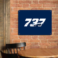 Thumbnail for Super Boeing 737 Printed Metal Sign