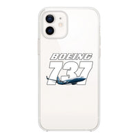 Thumbnail for Super Boeing 737+Text Designed Transparent Silicone iPhone Cases