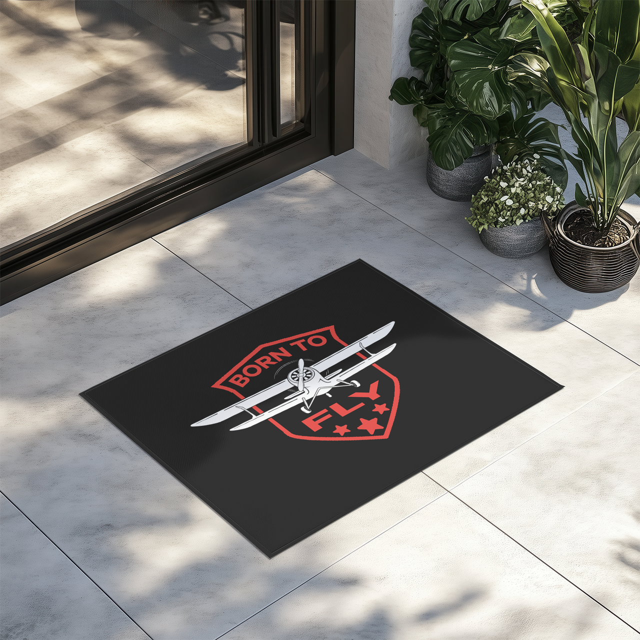 Super Born To Fly Designed Door Mats