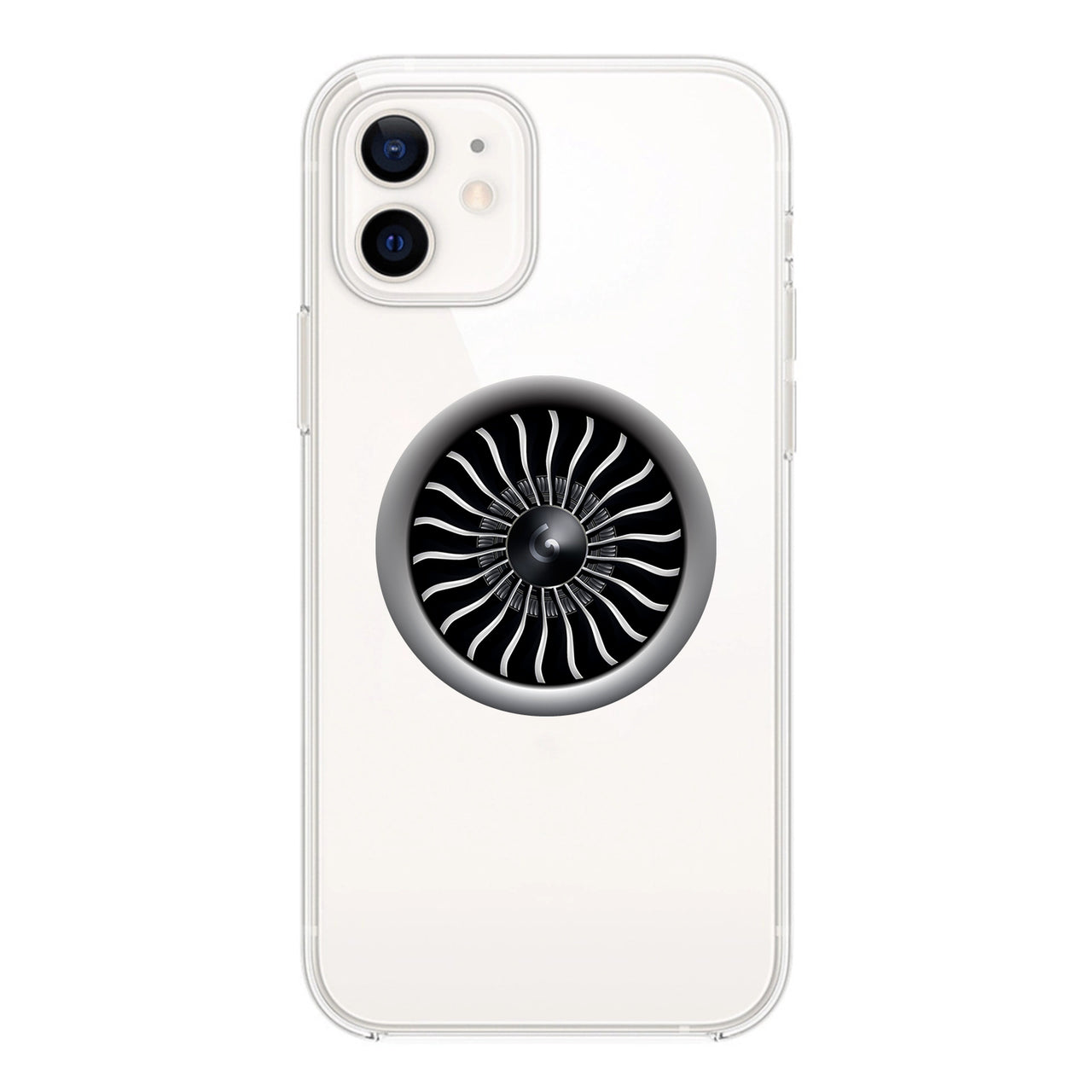 Super Cool Jet Engine Designed Transparent Silicone iPhone Cases