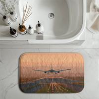 Thumbnail for Super Cool Landing During Sunset Designed Bath Mats