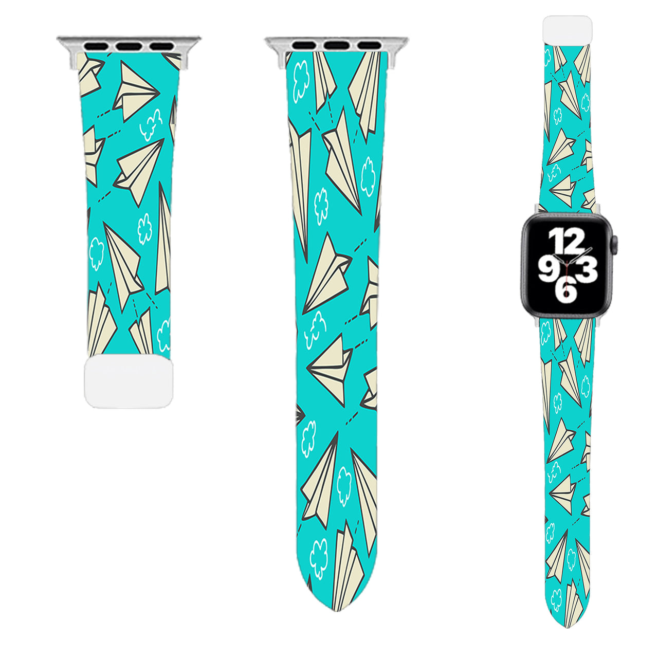 Super Cool Paper Airplanes Designed Soft Silicone Apple Watch Bands