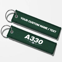 Thumbnail for Super Airbus A330 Key Chains - Dark Green - Personalized