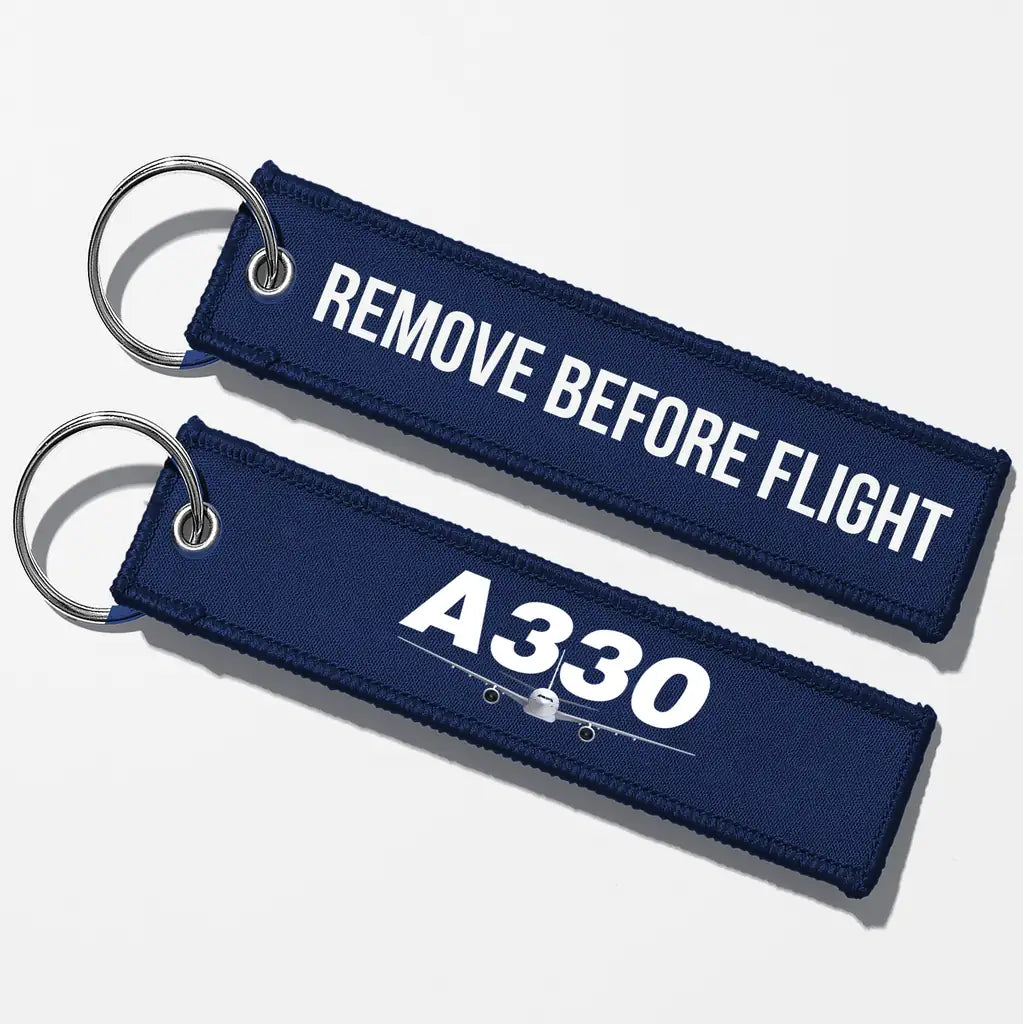 Super Airbus A330 Key Chains - Navy Blue - Remove Before Flight