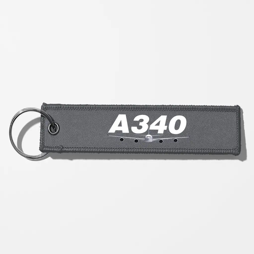 Super Airbus A340 Designed Key Chains - Gray