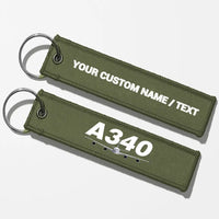 Thumbnail for Super Airbus A340 Designed Key Chains - Green Army - Personalized