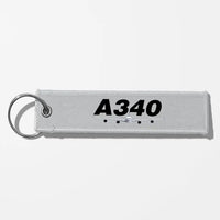 Thumbnail for Super Airbus A340 Designed Key Chains - Light Gray