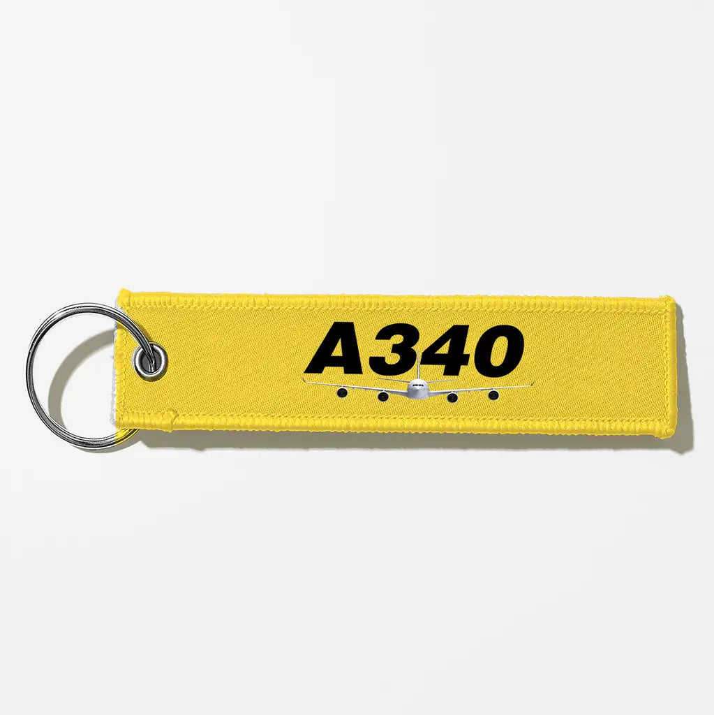 Super Airbus A340 Designed Key Chains - Yellow