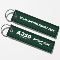 Thumbnail for Super Airbus A350 Key Chains - Dark Green - Personalized