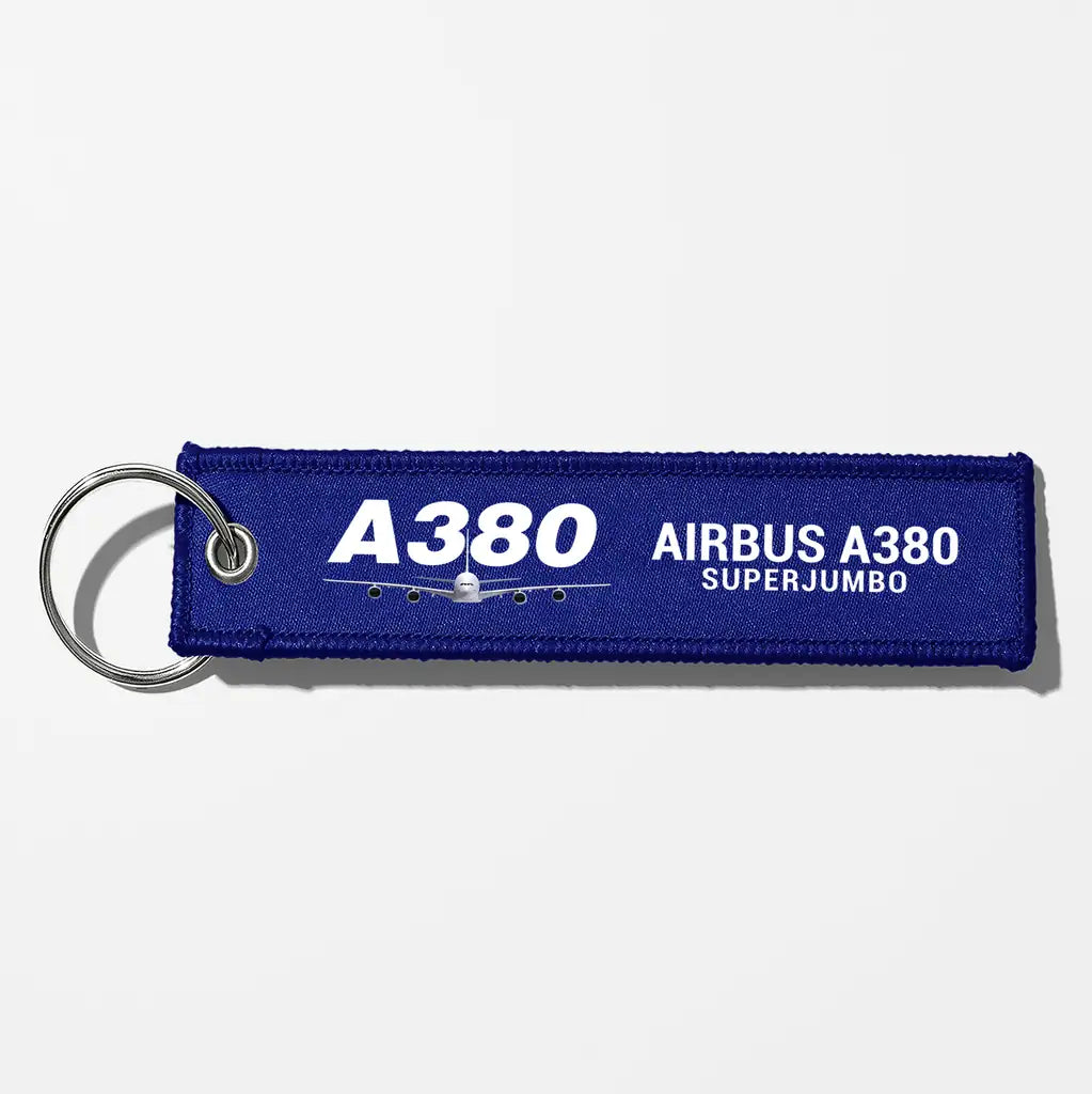 Super Airbus A380 Aviator Key Chains - Blue