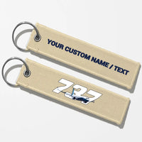 Thumbnail for Super Boeing 737 Key Chains - Beige - Personalized