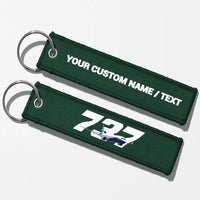Thumbnail for Super Boeing 737 Key Chains - Dark Green - Personalized