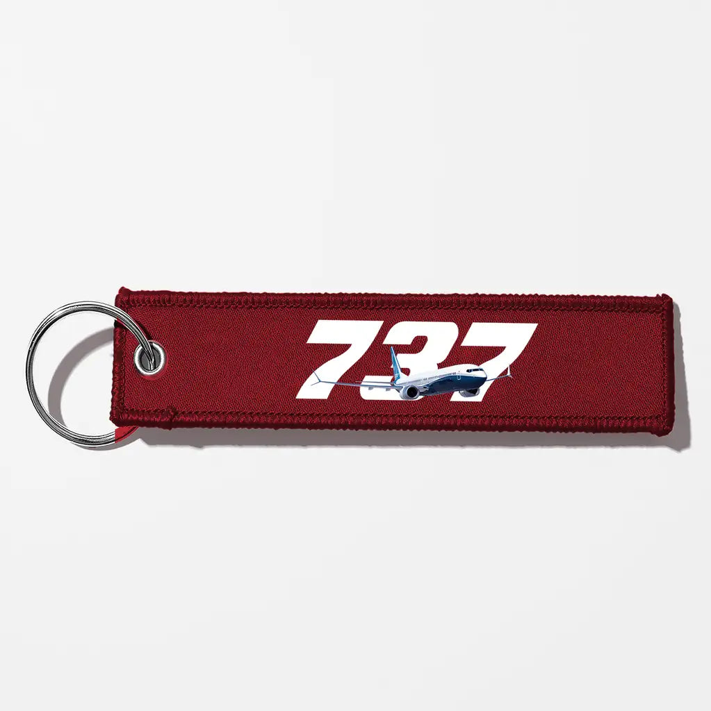 Super Boeing 737 Key Chains - Dark Red