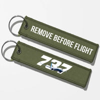 Thumbnail for Super Boeing 737 Key Chains - Green Army - Remove Before Flight