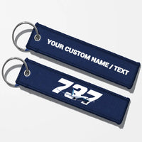 Thumbnail for Super Boeing 737 Key Chains - Navy Blue - Personalized