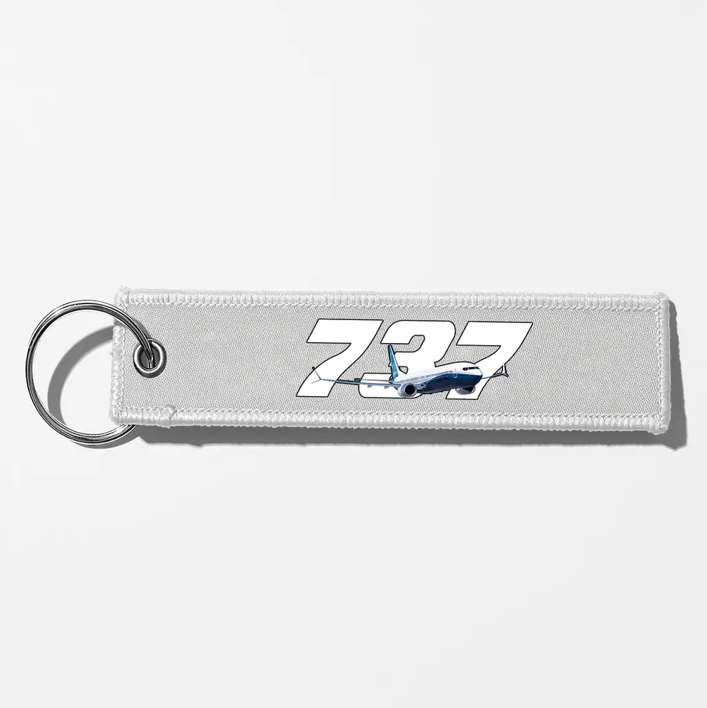 Super Boeing 737 Key Chains - White