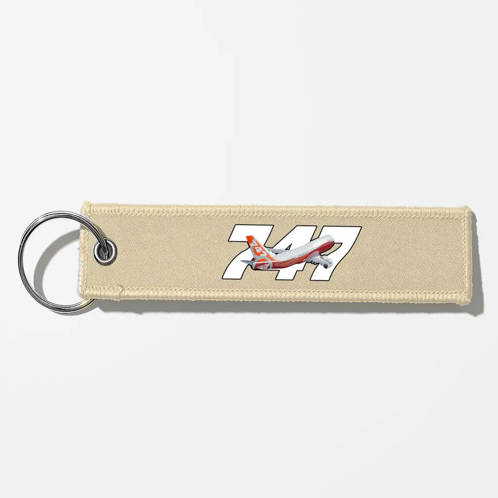 Super Boeing 747-8 Intercontinental Key Chains - Beige
