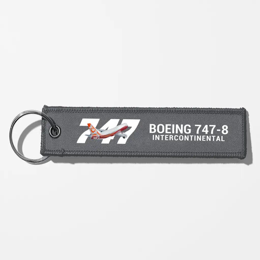 Super Boeing 747-8 Intercontinental Key Chains - Gray