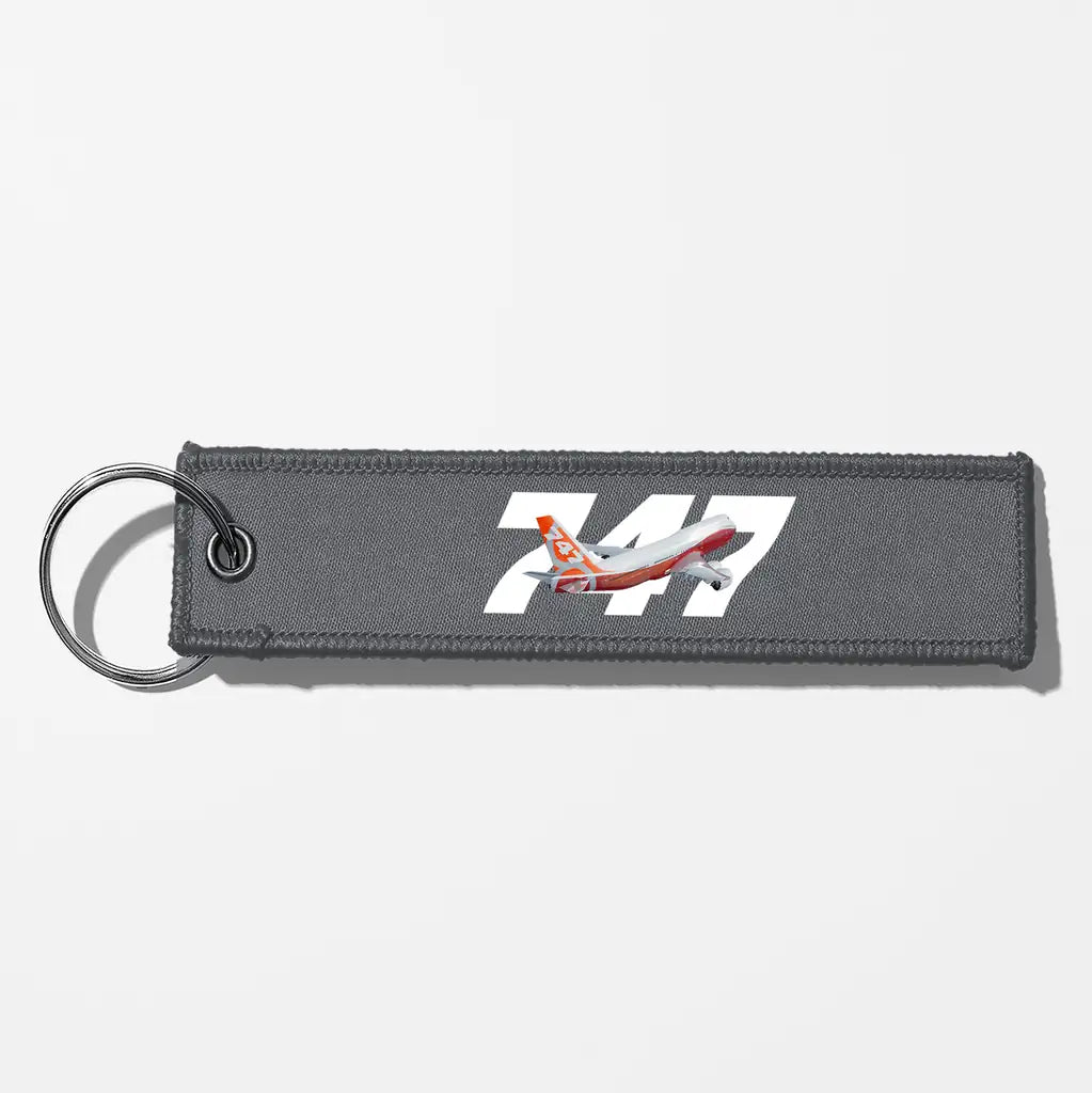 Super Boeing 747-8 Intercontinental Key Chains - Gray