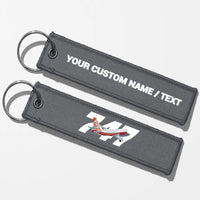 Thumbnail for Super Boeing 747-8 Intercontinental Key Chains - Gray - Personalized