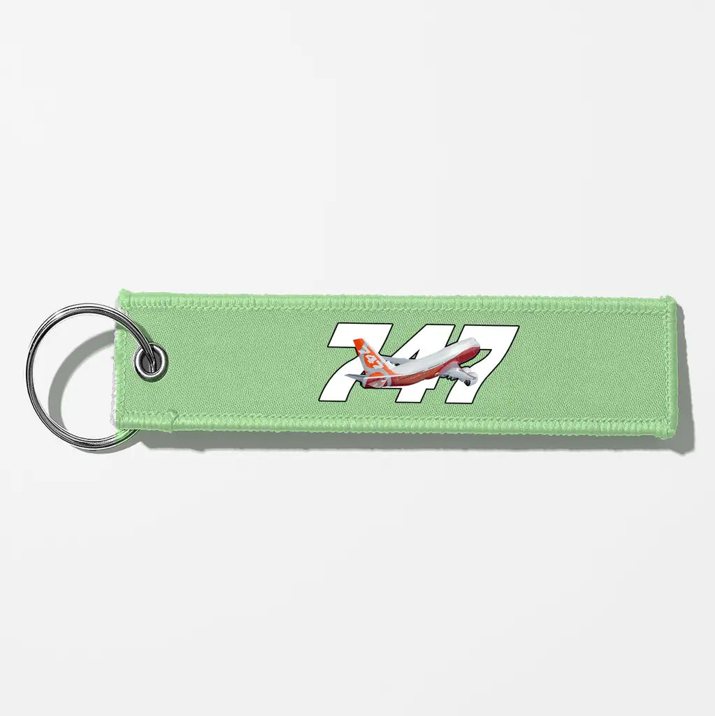 Super Boeing 747-8 Intercontinental Key Chains - Light Green