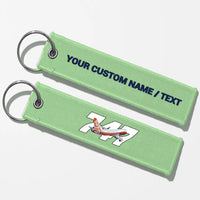 Thumbnail for Super Boeing 747-8 Intercontinental Key Chains - Light Green - Personalized