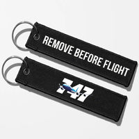 Thumbnail for Super Boeing 747 Key Chains - Black - Remove Before Flight