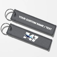 Thumbnail for Super Boeing 747 Key Chains - Gray - Personalized