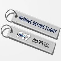 Thumbnail for Super Boeing 747 Key Chains - White - Remove Before Flight