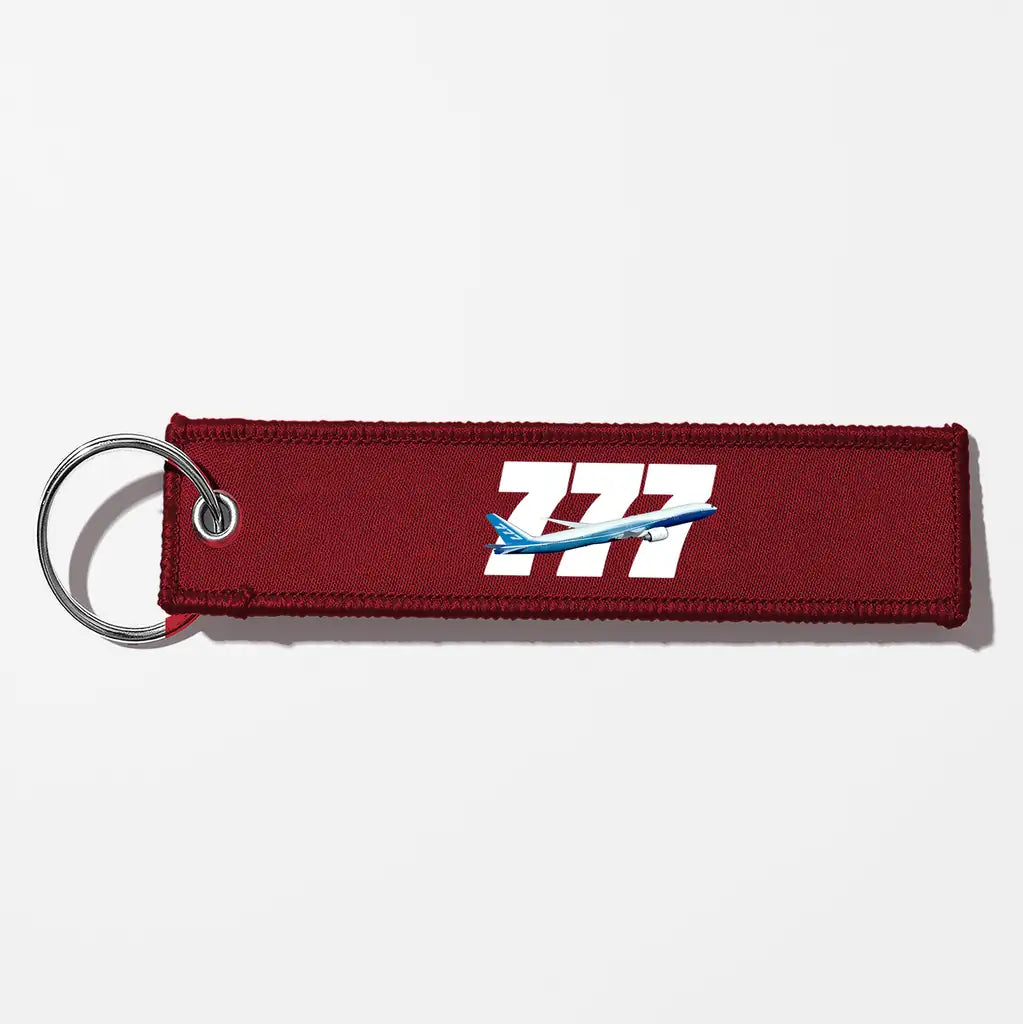 Super Boeing 777 Key Chains - Dark Red
