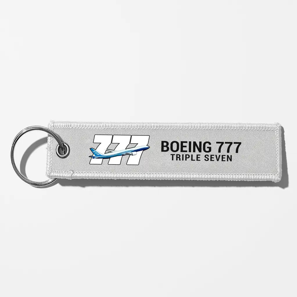Super Boeing 777 Key Chains - White