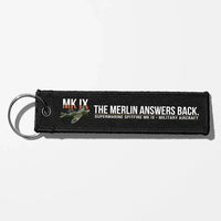 Thumbnail for Supermarine Spitfire Mk IX Aviator Key Chains - Black