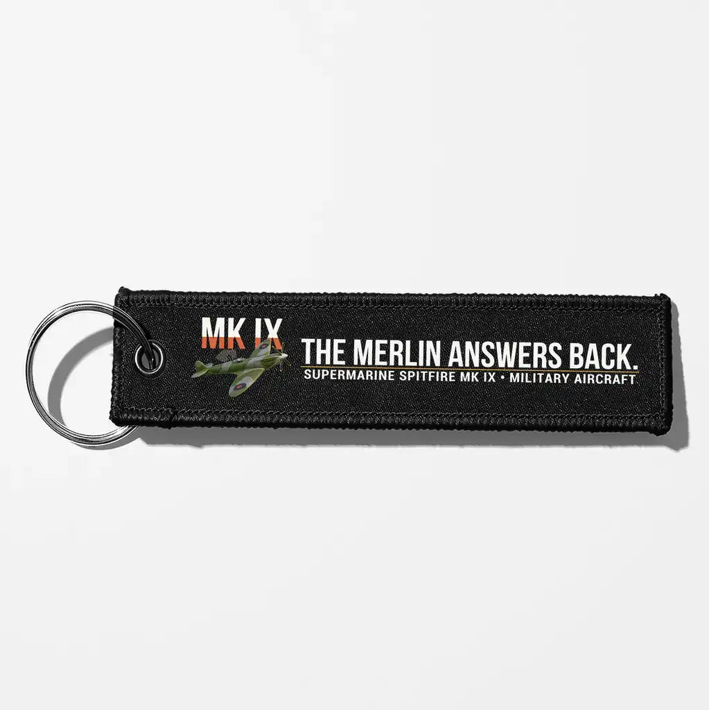 Supermarine Spitfire Mk IX Aviator Key Chains - Black