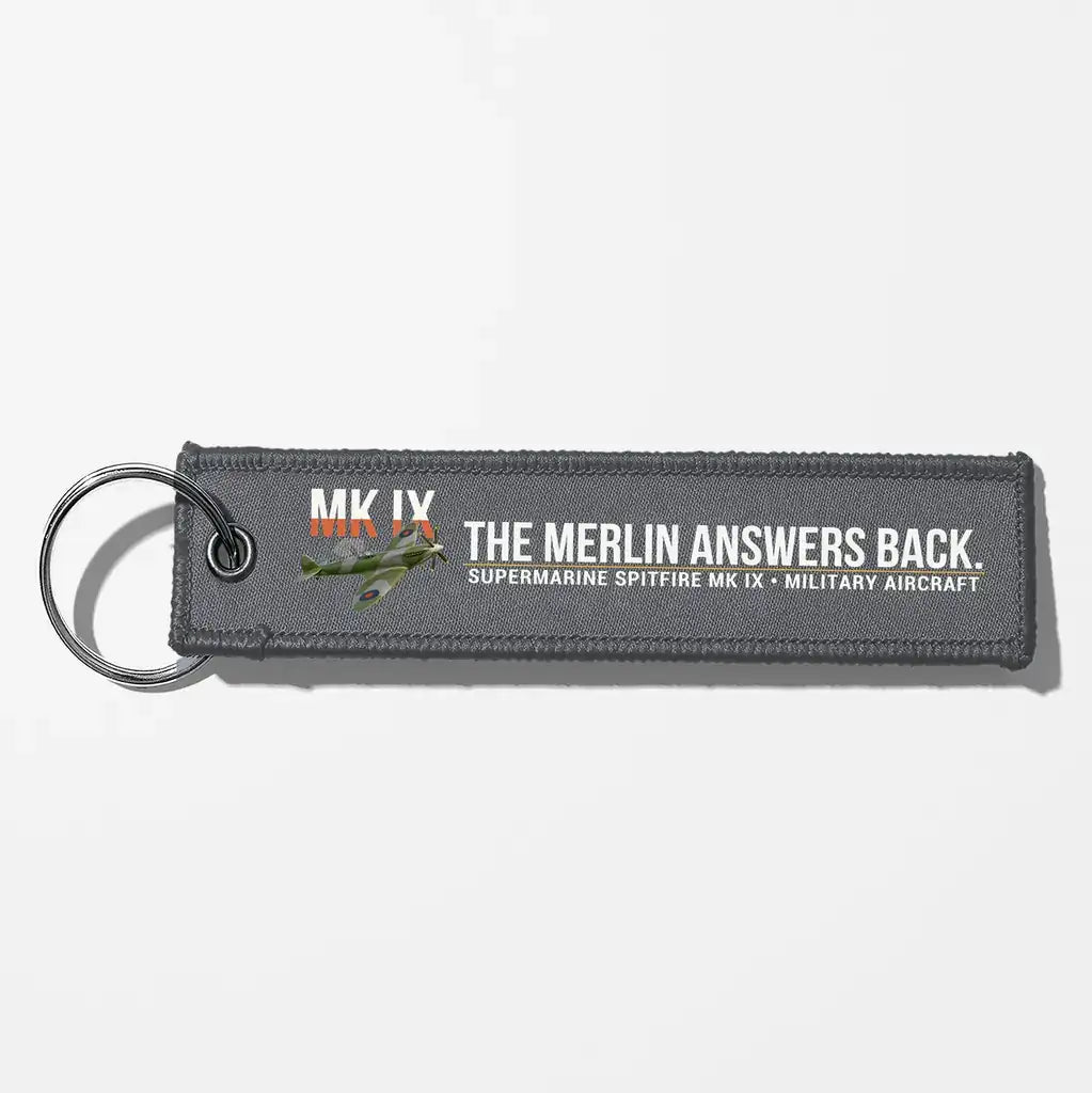 Supermarine Spitfire Mk IX Aviator Key Chains - Gray