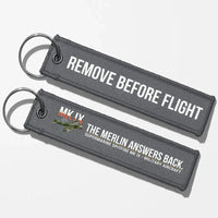 Thumbnail for Supermarine Spitfire Mk IX Aviator Key Chains - Gray - Remove Before Flight