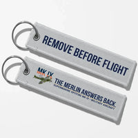 Thumbnail for Supermarine Spitfire Mk IX Aviator Key Chains - Light Gray - Remove Before Flight