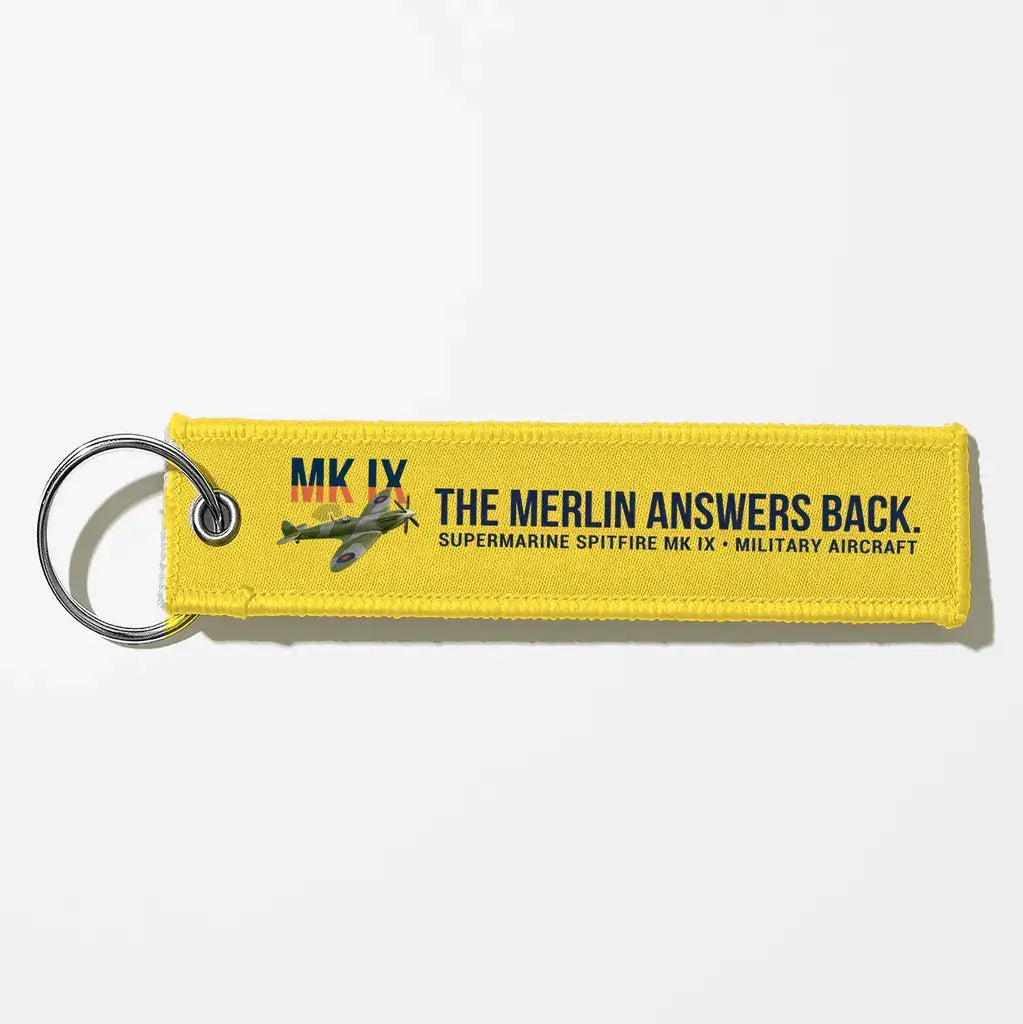 Supermarine Spitfire Mk IX Aviator Key Chains - Yellow