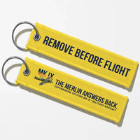 Thumbnail for Supermarine Spitfire Mk IX Aviator Key Chains - Yellow - Remove Before Flight