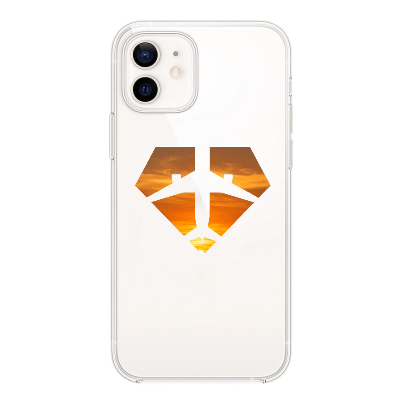 Supermen of The Skies (Sunset) Designed Transparent Silicone iPhone Cases